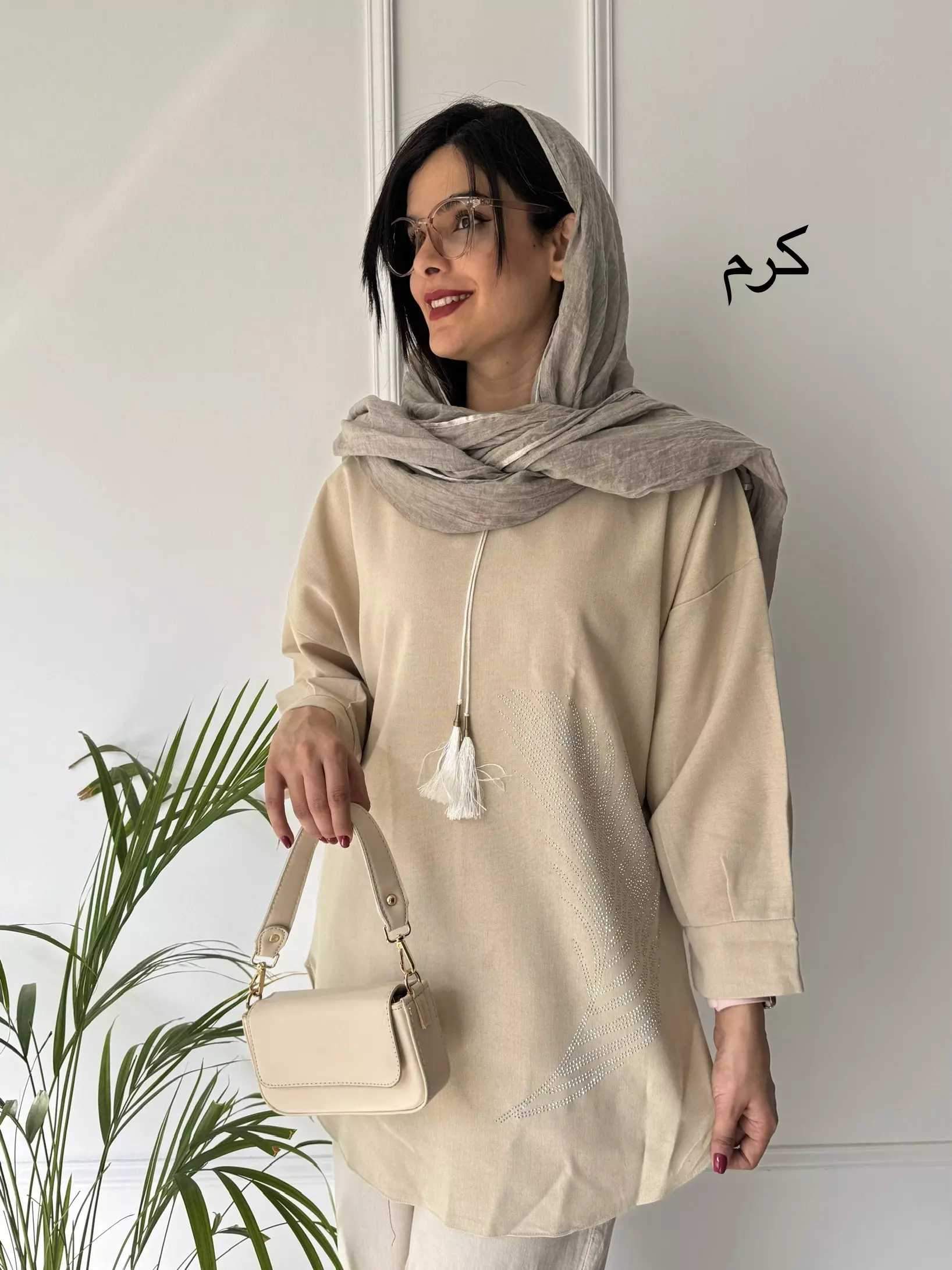 مانتو تونیکی برگ ( دارای ایراد جزئی )
